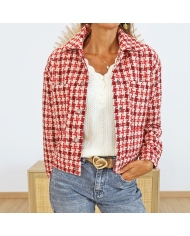 Veste PATRICIA – détail fermeture à pressions