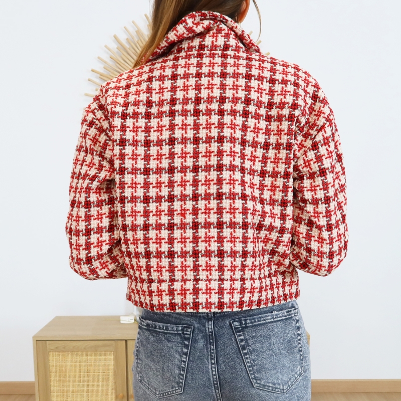 Veste PATRICIA femme – vue de dos coupe courte