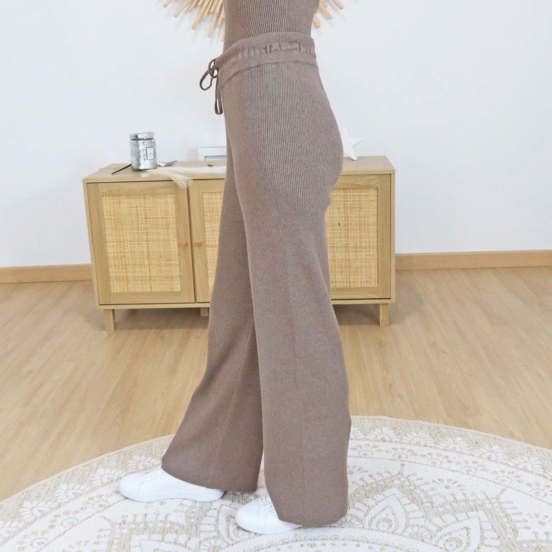 Pantalon MIX & MATCH mocha – look cocooning chic Mademoiselle-Caprices