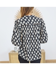 Blouse CALYPSO femme – vue de dos fluide Blouse CALYPSO femme – vue de dos fluide