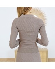 Pull Tiffosi MIX & MATCH â vue de dos coupe prĂšs du corps Pull Tiffosi MIX & MATCH â vue de dos coupe prĂšs du corps