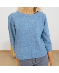 Pull femme KABETTY â col rond et maille douce Pull femme KABETTY â col rond et maille douce