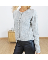 Gilet femme CIMATOLEGE – texture maille douce & chaude