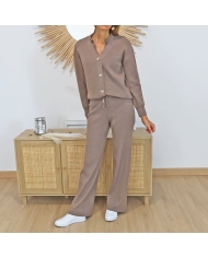 Cardigan femme MIX & MATCH – ensemble avec pull et pantalon assortis