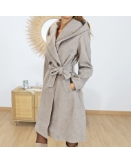 Manteau COLLUSION – texture tissu doux & chaud