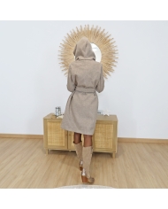 Manteau beige Tiffosi – vue de dos coupe droite