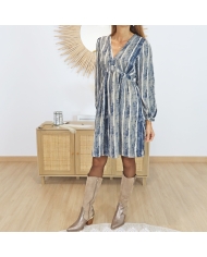 Robe BETTINA – look avec bottes HARMONY taupe