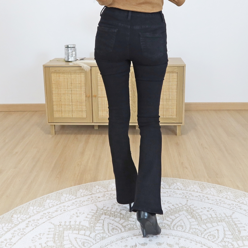 Jean noir KELLY – vue de dos silhouette galbée