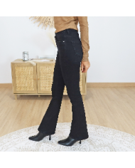 Jean femme KELLY – coupe bootcut noir