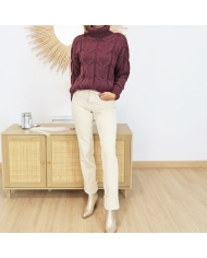 Pull TARJA – look avec jean noir KELLY & bottines Giovanna