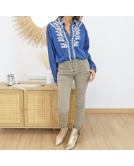 Look CHLOÉ + jean VIC Taupe