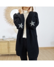 Gilet MAYA noir – vue de face