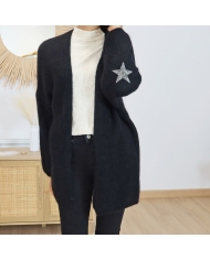 Gilet MAYA noir – style chic Mademoiselle-Caprices