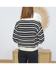 Gilet femme – vue de dos coupe droite