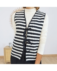 Gilet Garcia – détail liens à nouer