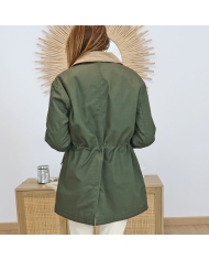 Veste matelassée kaki – vue de dos