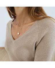 Pull CASSIA – détail fil lurex doré