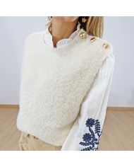 Pull S/Manches Joy écru