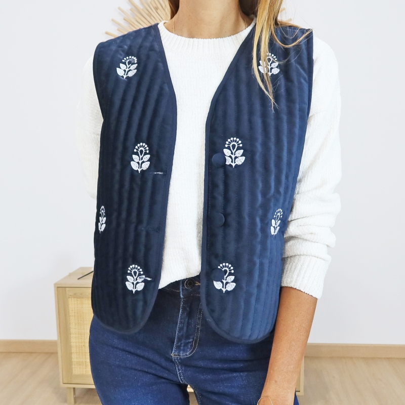 Veste sans manches Fabienne