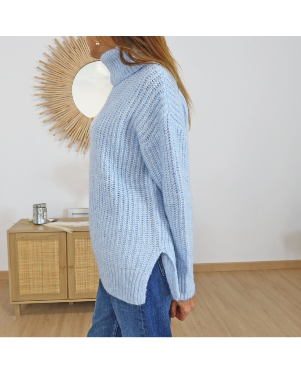 Pull femme Tiffosi MIDNIGHT – détail fentes latérales