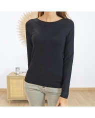 Pull femme KALIZZA noir – vue de face