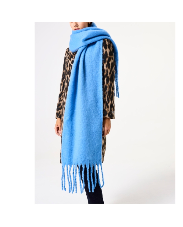 Écharpe femme bleue LORÉNA Garcia – vue complète