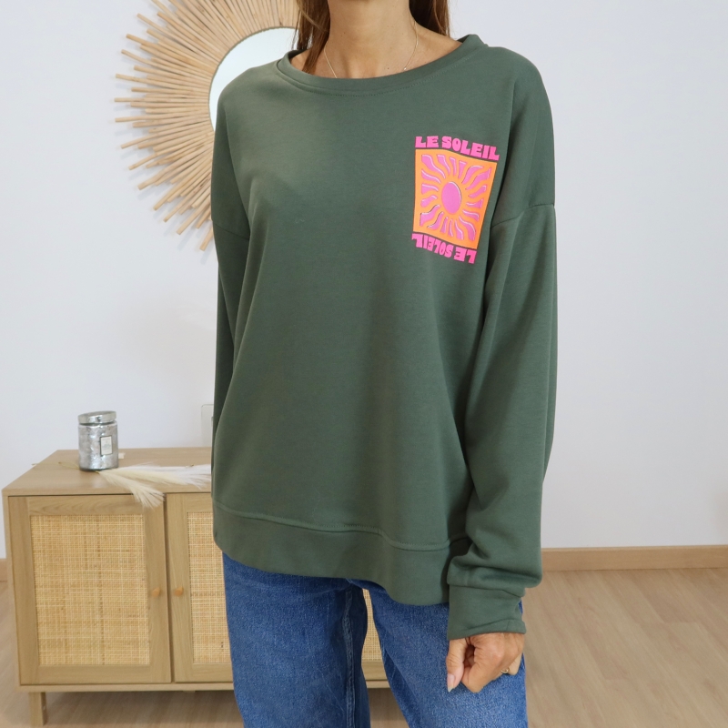Sweat femme oversize – vue profil