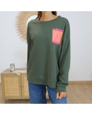 Sweat femme oversize – vue profil