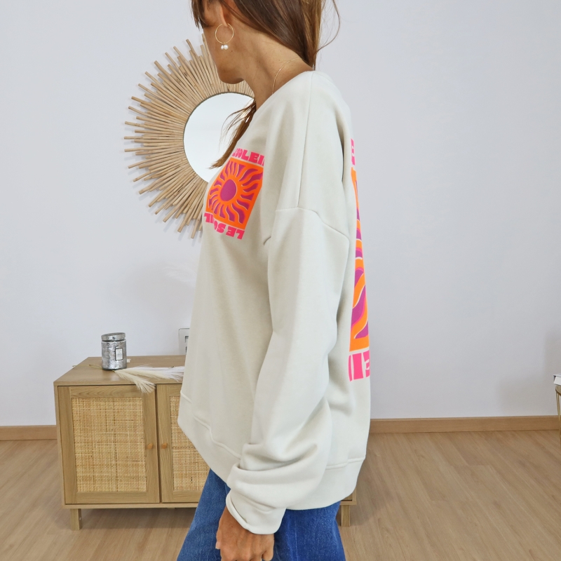 Sweat oversize femme – vue profil