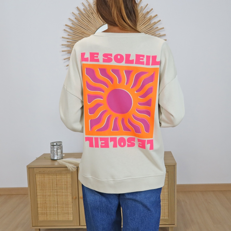 Sweat Soléna écru