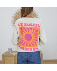 Grand motif soleil rose fuchsia – dos