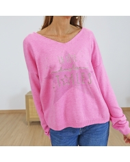 Détail étoile + inscription – gros plan