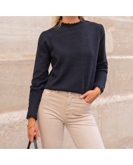 Pull MARINETTE noir – vue de face