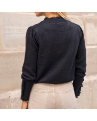 Pull MARINETTE noir – vue de dos