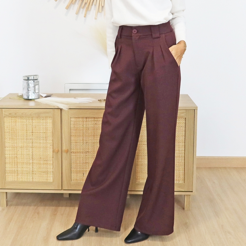 Pantalon Bay prune
