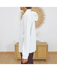 Plumetis blanc Tiffosi – gros plan