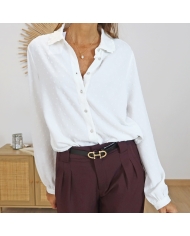 Chemisier Odette porté – silhouette complète