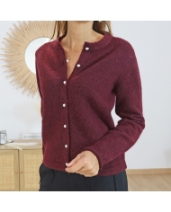 Détail boutons argentés – gilet Kaniel