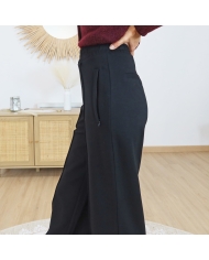 Détail poches plates zippées – pantalon femme
