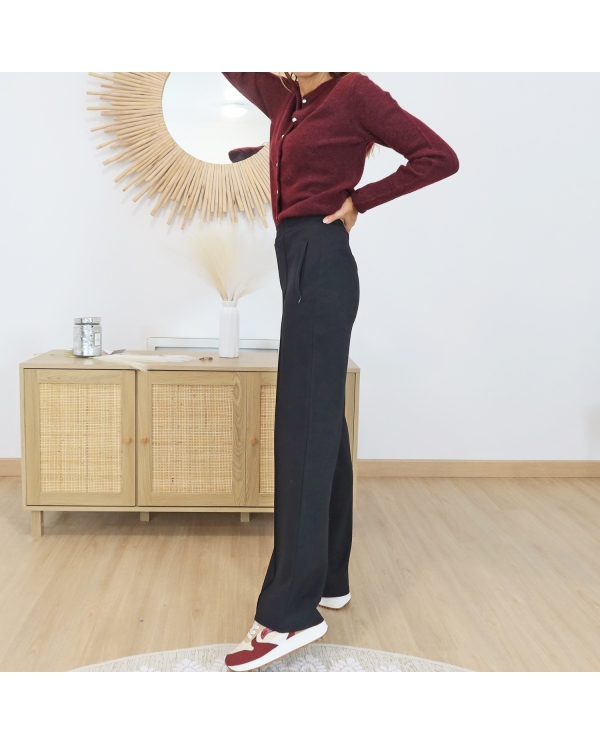 Look complet pantalon noir Garcia femme