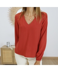 blouse rouge élégante femme Tiffosi