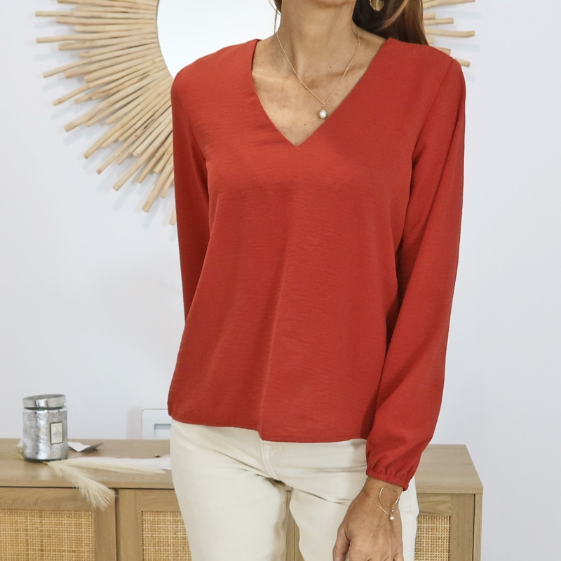 blouse col v femme Tiffosi