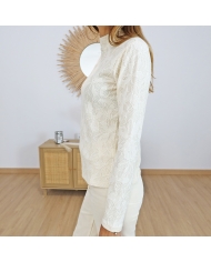 top élégant femme Garcia écru