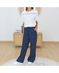 t-shirt dentelle femme élégant