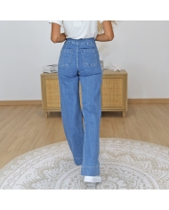 jean straight large femme