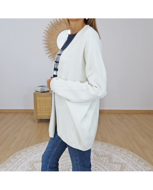 Gilet femme Good Vibes beige