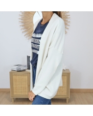 gilet long femme good vibes