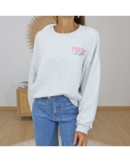 sweat gris clair femme nice