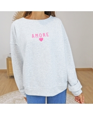 sweat amore coeur femme