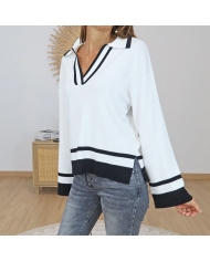 pull tiffosi femme col polo
